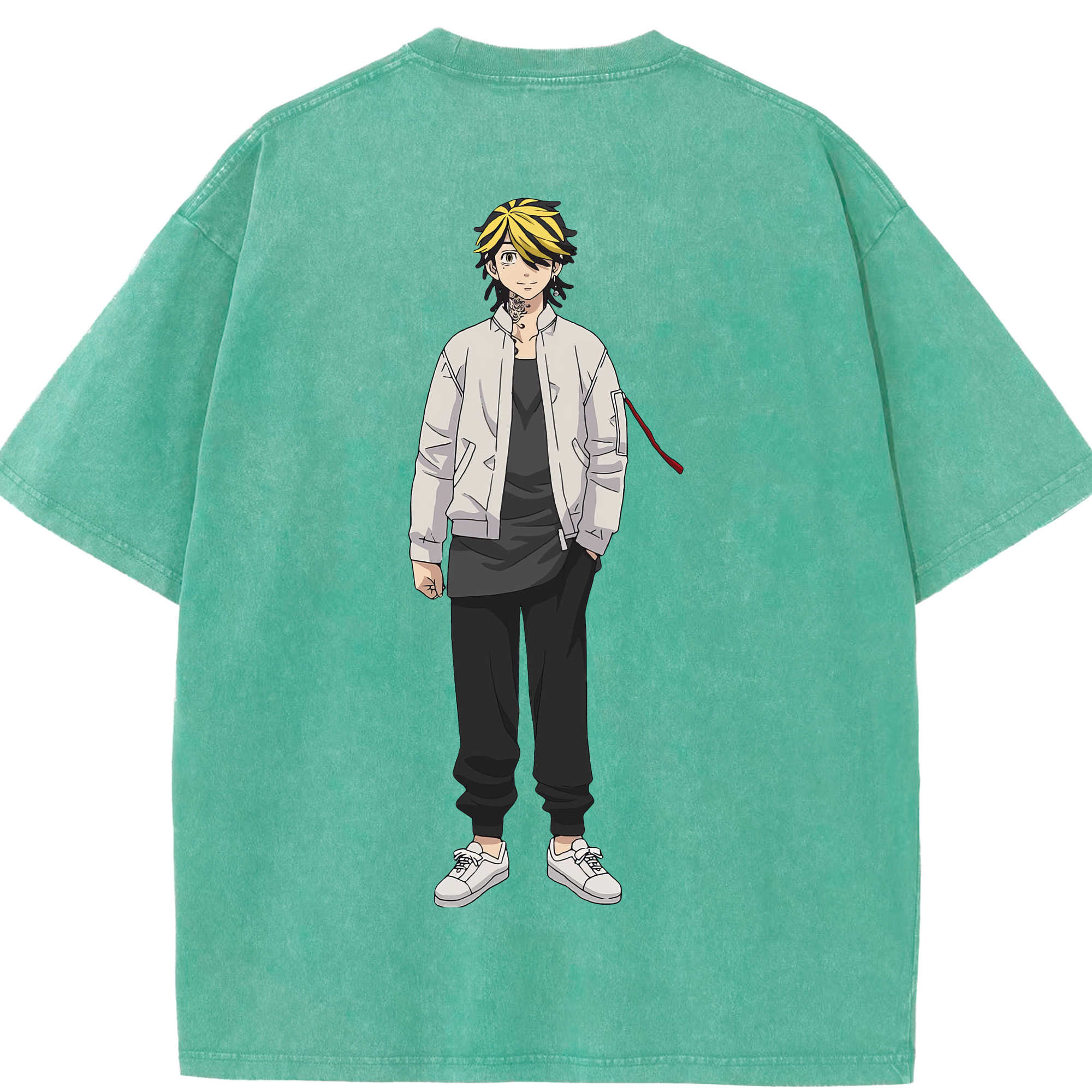 （画像用） 東京リベンジャーズ Tokyo Revengers 綿100% ヴィンテージ風 半袖Tシャツ（背面プリント）